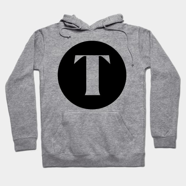 T (Letter Initial Monogram) Hoodie by n23tees